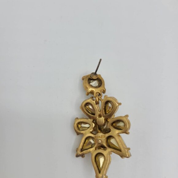 J Crew Clear Crystal Cluster Drop Earrings - Picture 8 of 8